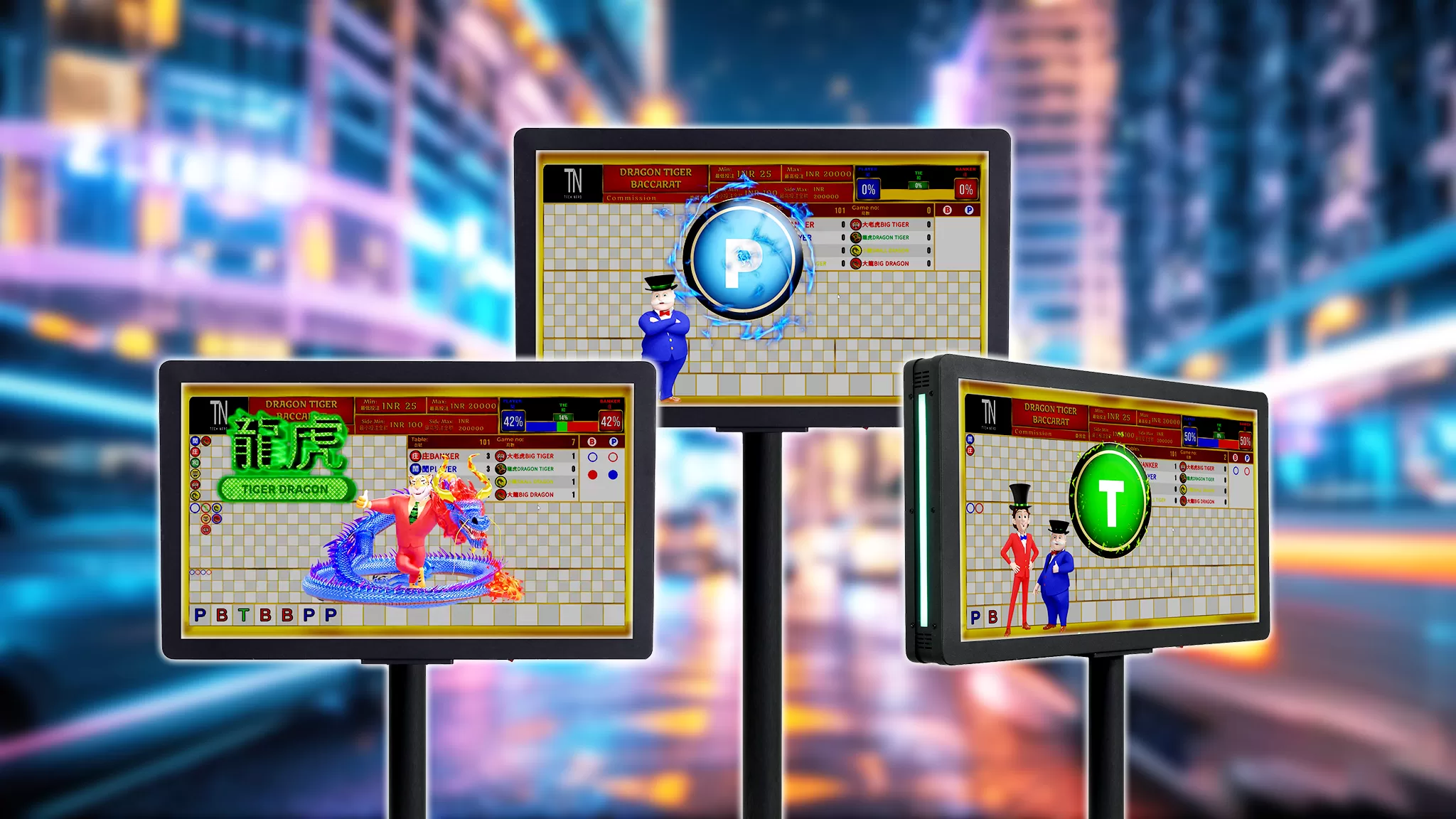 Baccarat vertoon se tegnologie: 'n rewolusie-advertensie met dubbelzijdige LCD-skerms